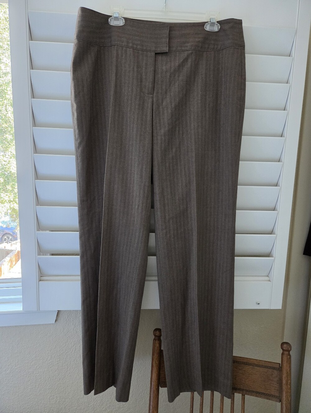 CAbi Brown Pinstripe Dress Pants #195L
